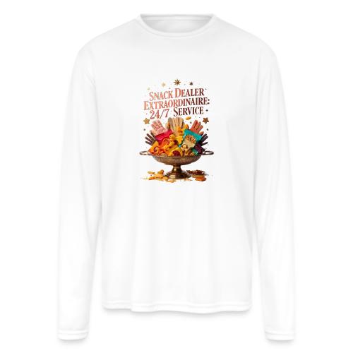 Snack Dealer Extraordinaire Tee, Mum Gift - Men's Moisture Wicking Performance Long Sleeve T-Shirt