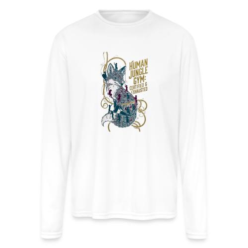 Human Jungle Gym Fox Tee - Men's Moisture Wicking Performance Long Sleeve T-Shirt