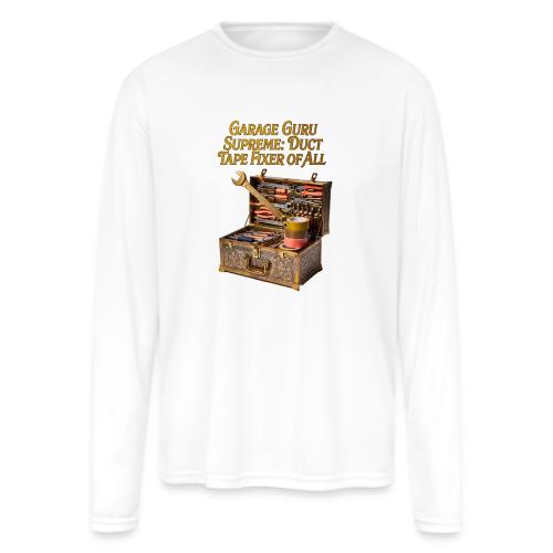 Garage Guru T Shirt - Men's Moisture Wicking Performance Long Sleeve T-Shirt