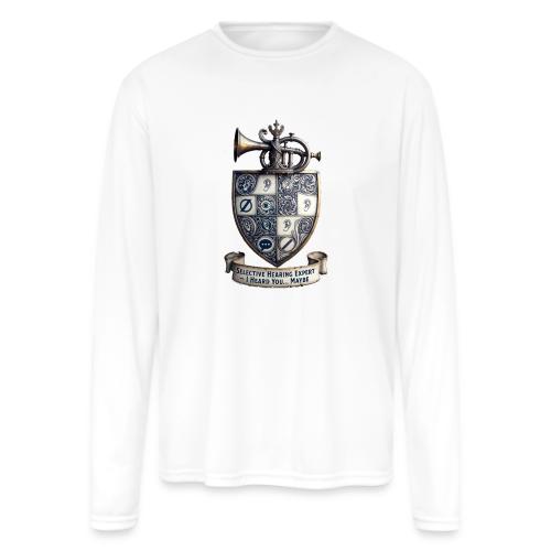 Selective Hearing Expert Crest T Shirt - Men's Moisture Wicking Performance Long Sleeve T-Shirt