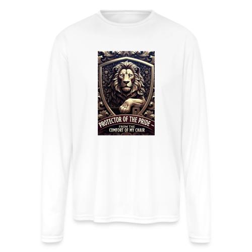 Lion King T Shirt, Funny Low-Effort Father Gift - Men's Moisture Wicking Performance Long Sleeve T-Shirt