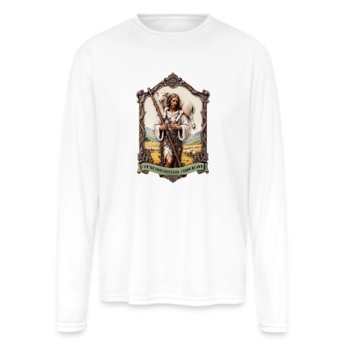 I Am The Good Shepherd T Shirt, Christian Gift - Men's Moisture Wicking Performance Long Sleeve T-Shirt