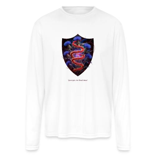 Women’s Day Crimson Thread Matriarch T Shirt, Gift - Men's Moisture Wicking Performance Long Sleeve T-Shirt