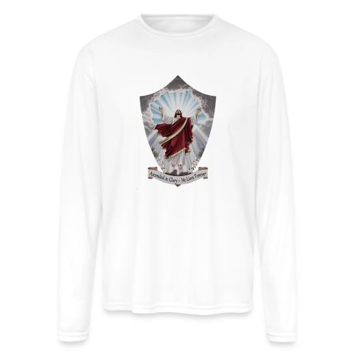 Easter Ascended in Glory T Shirt,Resurrection Gift - Men's Moisture Wicking Performance Long Sleeve T-Shirt