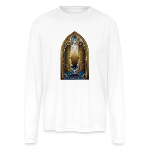 Easter Peace Be With You Locked Doors T Shirt,Gift - Men's Moisture Wicking Performance Long Sleeve T-Shirt
