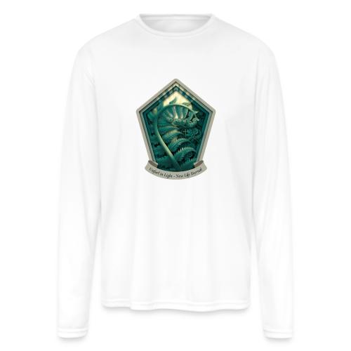 Easter Unfurl in Light Fern T Shirt, Spring Gift - Men's Moisture Wicking Performance Long Sleeve T-Shirt