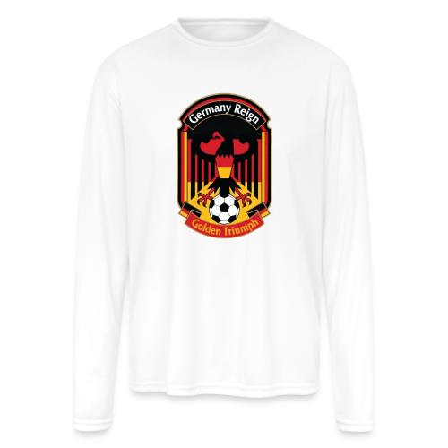 Germany Eagle Reign T-Shirt, German Flag Gift - Men's Moisture Wicking Performance Long Sleeve T-Shirt