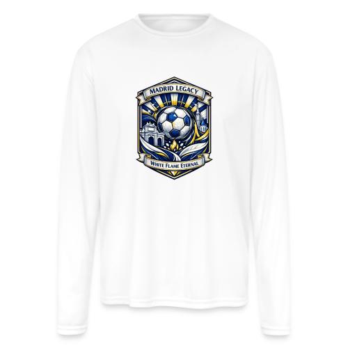 Madrid White Legacy T Shirt, Madrid Fan Gift - Men's Moisture Wicking Performance Long Sleeve T-Shirt