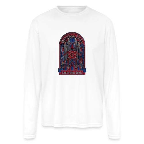 Barcelona Scarlet Pride T Shirt, Vibrant City Gift - Men's Moisture Wicking Performance Long Sleeve T-Shirt