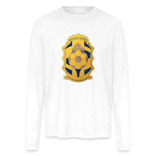 Riyadh Crown T Shirt, Modern Desert Pride Gift - Men's Moisture Wicking Performance Long Sleeve T-Shirt