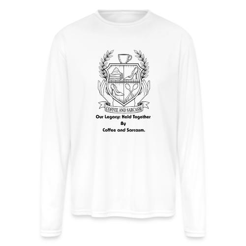 Sarcastic Mom T-Shirt, Mug - Men's Moisture Wicking Performance Long Sleeve T-Shirt