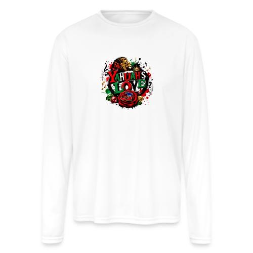 YAHUAH'S LOVE - Men's Moisture Wicking Performance Long Sleeve T-Shirt