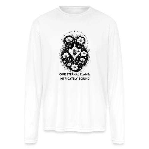 Eternal Flame of Embrace T-Shirt - Men's Moisture Wicking Performance Long Sleeve T-Shirt