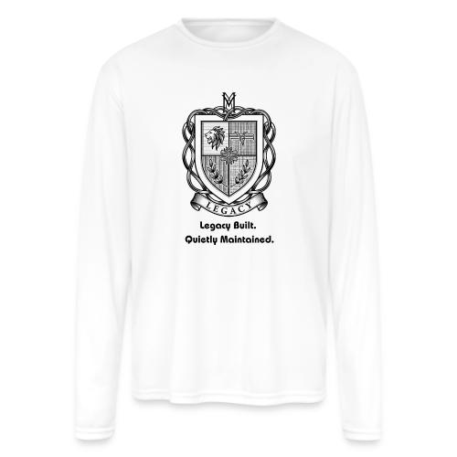 Quiet Luxury T-Shirt, Sweatshirt, & Poster - Men's Moisture Wicking Performance Long Sleeve T-Shirt