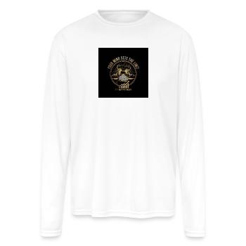 Limitless Mindset & Growth - Men's Moisture Wicking Performance Long Sleeve T-Shirt - white - Front