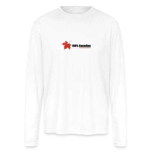 100% Canadian - Men's Moisture Wicking Performance Long Sleeve T-Shirt