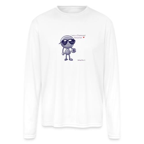 Smoon City 18 I am a Diamond Smooner - Men's Moisture Wicking Performance Long Sleeve T-Shirt