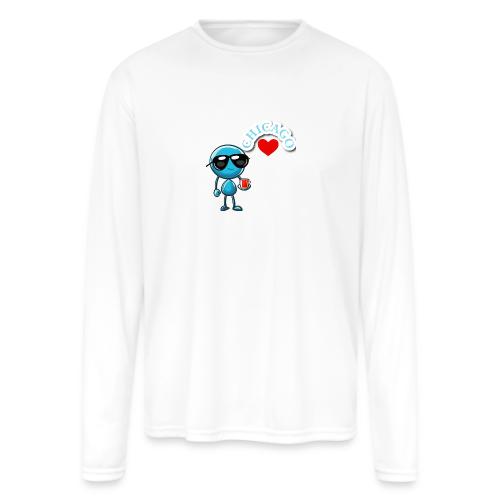 Smoon City_Chicago - Men's Moisture Wicking Performance Long Sleeve T-Shirt