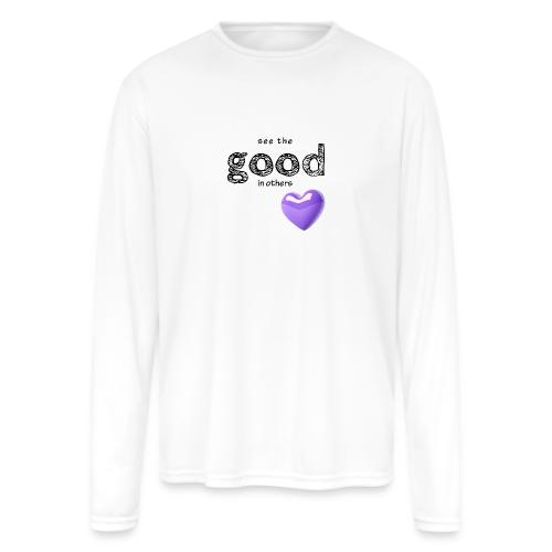 Smoon City_See the Good in Others - Men's Moisture Wicking Performance Long Sleeve T-Shirt