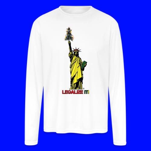 Cannabis of Liberty - Cannabis T-shirts, 420 usure - Manches longues Performance Homme