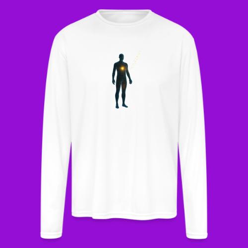 Glowing Chest Personl - Men's Moisture Wicking Performance Long Sleeve T-Shirt