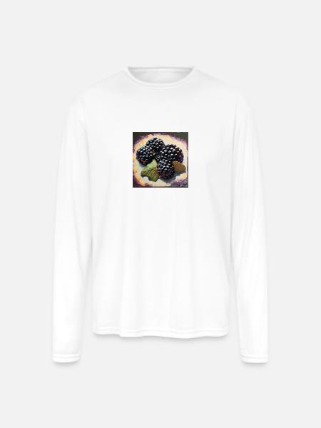 Berries and style - Men's Moisture Wicking Performance Long Sleeve T-Shirt - white