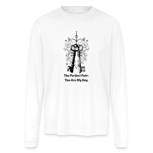 Valentine love keys - Men's Moisture Wicking Performance Long Sleeve T-Shirt