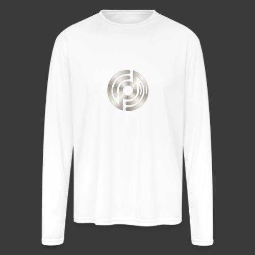 Open Musicians Collective Chrome Logo - Men's Moisture Wicking Performance Long Sleeve T-Shirt
