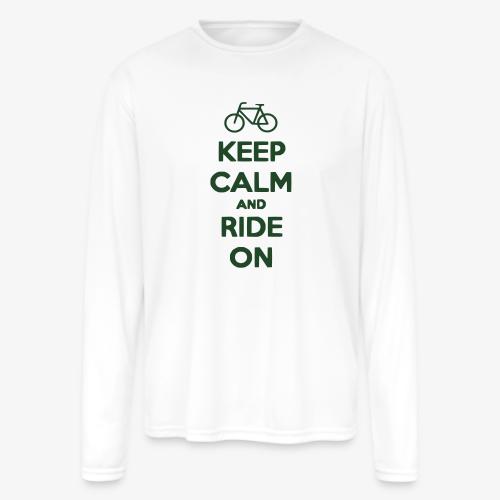 keep_calm_and_ride_on - Men's Moisture Wicking Performance Long Sleeve T-Shirt
