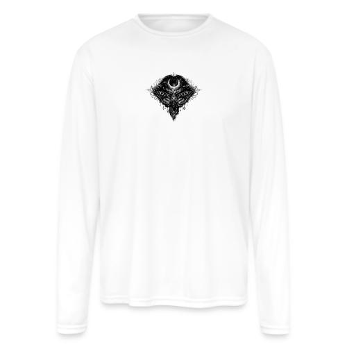 Crescent Moth - Men's Moisture Wicking Performance Long Sleeve T-Shirt