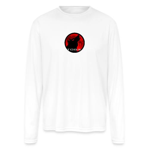 Larger Logo - Men's Moisture Wicking Performance Long Sleeve T-Shirt