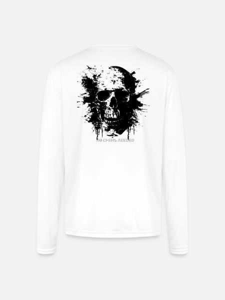 VELKRY_ - Men's Moisture Wicking Performance Long Sleeve T-Shirt - white