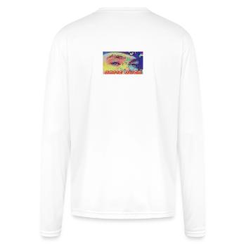 Game Over - Men's Moisture Wicking Performance Long Sleeve T-Shirt - white - Back