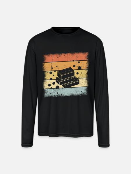 Making Soap - Men's Moisture Wicking Performance Long Sleeve T-Shirt - black