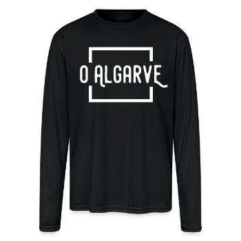 O Algarve (dark) - Men's Moisture Wicking Performance Long Sleeve T-Shirt - black - Front