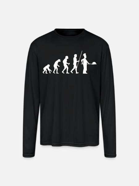 Baker Evolution - Men's Moisture Wicking Performance Long Sleeve T-Shirt - black