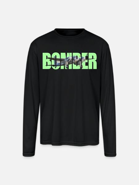 Bomber DH.98 Mosquito - Men's Moisture Wicking Performance Long Sleeve T-Shirt - black