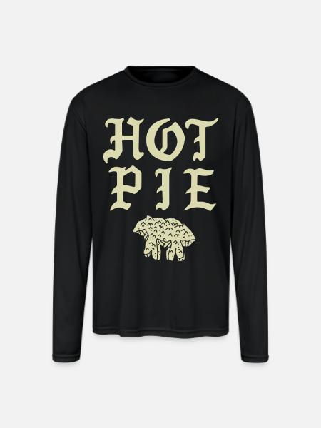 Hot Pie - Men's Moisture Wicking Performance Long Sleeve T-Shirt - black