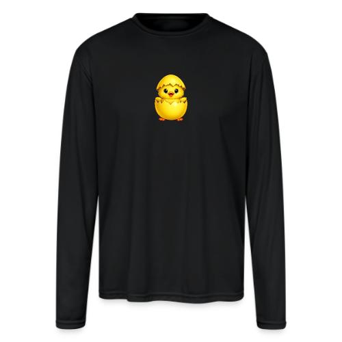 Easter Chick yellow - Men's Moisture Wicking Performance Long Sleeve T-Shirt