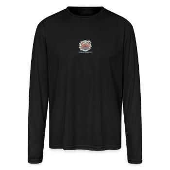 Cancer Pan - Men's Moisture Wicking Performance Long Sleeve T-Shirt - black - Front