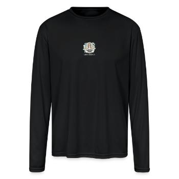 Libra Pan - Men's Moisture Wicking Performance Long Sleeve T-Shirt - black - Front