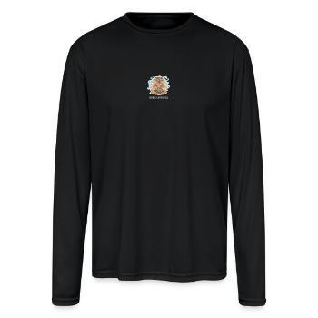 Ares Pan - Men's Moisture Wicking Performance Long Sleeve T-Shirt - black - Front