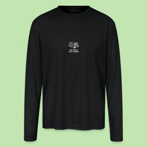book lover t-shirt, book day shirt, my book is my - Men's Moisture Wicking Performance Long Sleeve T-Shirt