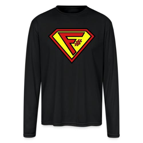 F# Hero Woman - Men's Moisture Wicking Performance Long Sleeve T-Shirt