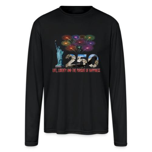 250 Years USA - Men's Moisture Wicking Performance Long Sleeve T-Shirt