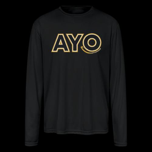 AyoGaming's Logo v1 - Men's Moisture Wicking Performance Long Sleeve T-Shirt