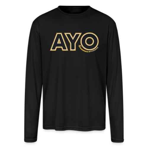 AyoGaming's Logo v1 - Men's Moisture Wicking Performance Long Sleeve T-Shirt