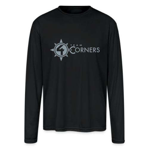 Team 4 Corners 2018 logo - Men's Moisture Wicking Performance Long Sleeve T-Shirt