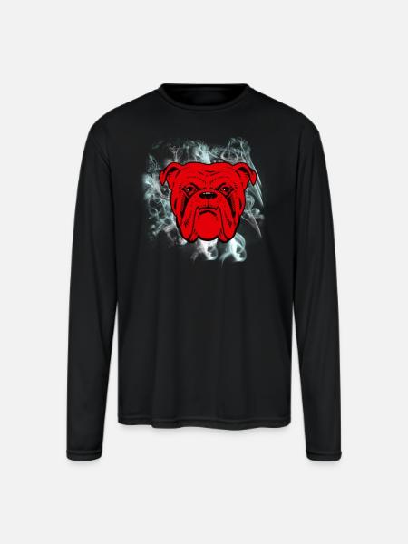 Red Dog Beer - Men's Moisture Wicking Performance Long Sleeve T-Shirt - black