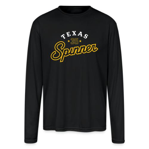 Texas Spinner - Men's Moisture Wicking Performance Long Sleeve T-Shirt